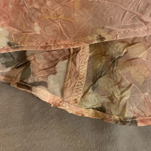 Vintage Vanessa Stevens Pink Floral Dress - Size 10 - Picture 11 of 14